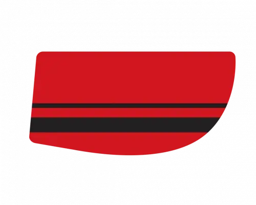 Фальшборт для лодки 600 (черно-красный)