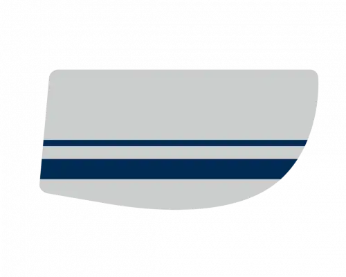 Фальшборт для лодки 430 (серо-синий)